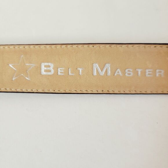 Belt Master Genuine Italian Leather Made In USA Exotic Embossed Size 44 Belt - Picture 9 of 11